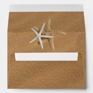 Beach Sand Starfish Couple Custom Envelopes