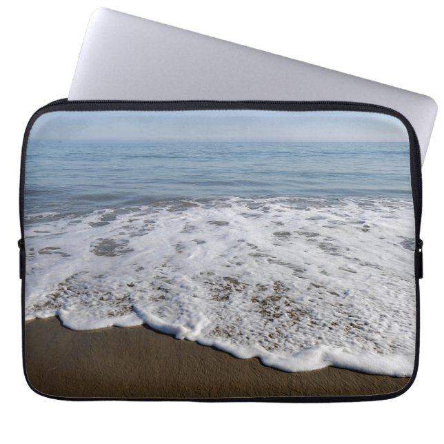 Beach/Sand/Waves Laptop Sleeve (Front)