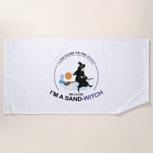 Beach Sand-Witch for Halloween Party Beach Towel