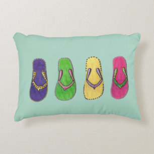 Beach Sandals Decorative Cushion