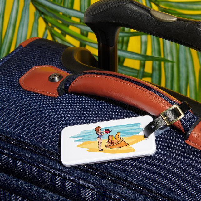 Beach Sandcastle Luggage Tag (Creator Uploaded)