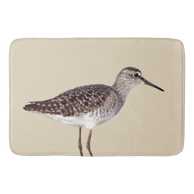 Beach Sandpiper Bird Bath Mat (Front)
