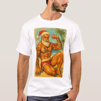 Beach Santa Gay T-Shirt | Gay Shirt for Men | LGBT
