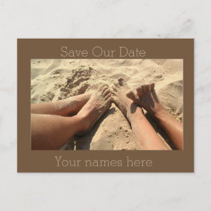 Beach Save the date Announcement Postcard