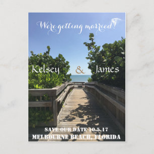 Beach Save the Date Postcard