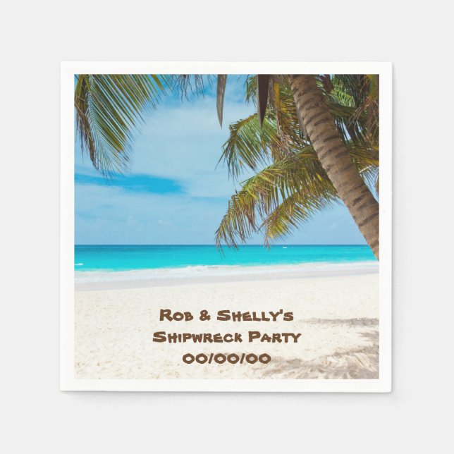 Beach Scene 1 Napkin (Front)