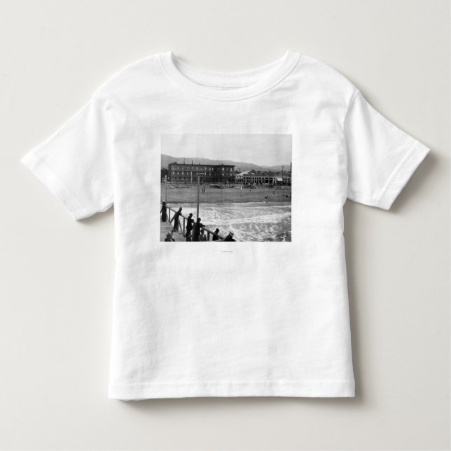 Beach Scene at Seaside, Oregon Photograph Toddler T-Shirt (Front)