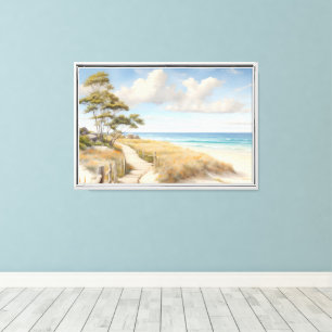 Beach Scene Canvas Wall Art