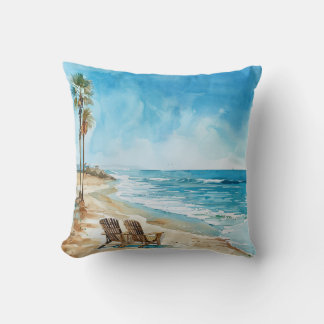 Beach Scene Cushion