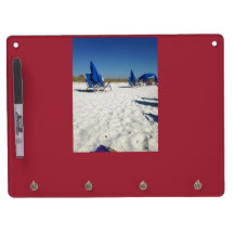 Beach scene dry erase board