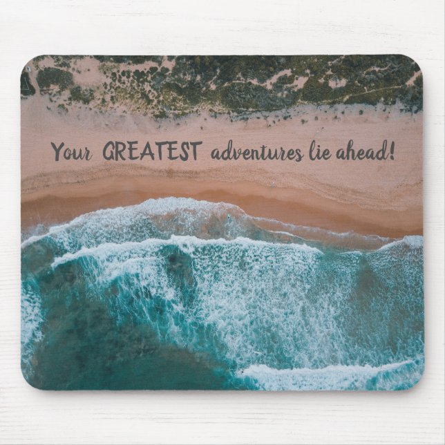 Beach scene greatest adventure, mouse pad (Front)