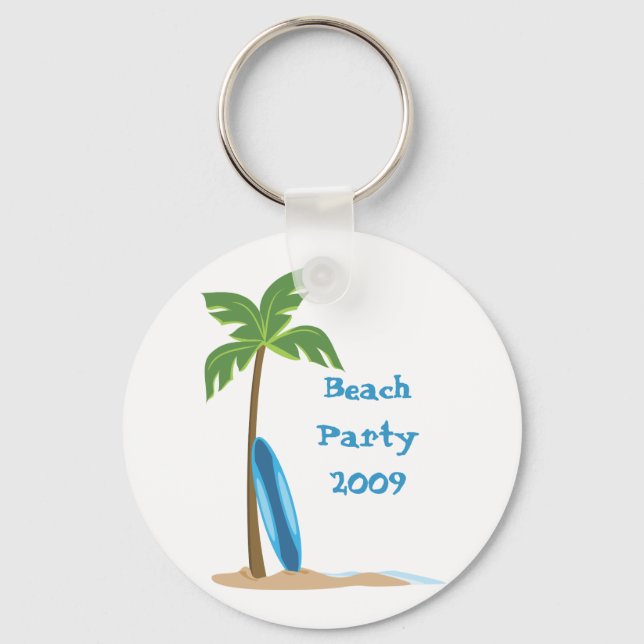 Beach Scene Key Ring (Front)