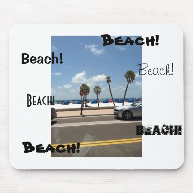 Beach scene on Mouse Pad (Front)