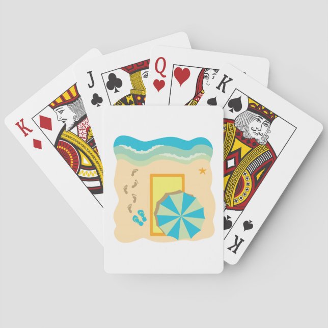 Beach Scene Playing Cards (Back)
