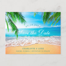 Beach Scene Save the Date