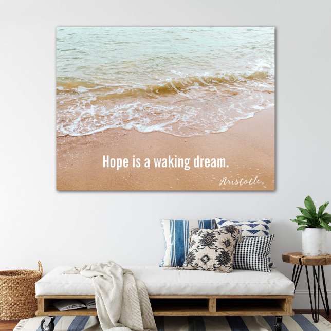 Beach Scene With Aristotle Quote  Poster (Creator Uploaded)