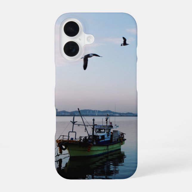  beach scenery iPhone 16 case (Back)