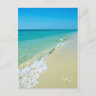 Beach scenery postcard