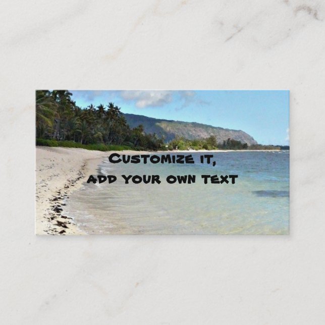 Beach scenes business card (Front)