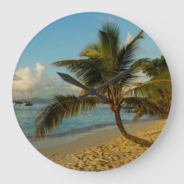 Beach scenic large clock (Front)