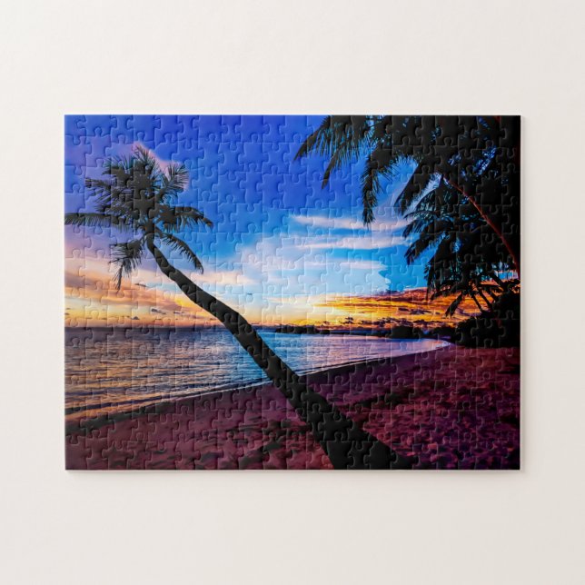 Beach Scenic Tropical Scenic Jigsaw Puzzle (Horizontal)