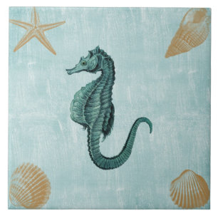 Beach Sea Horse Tile