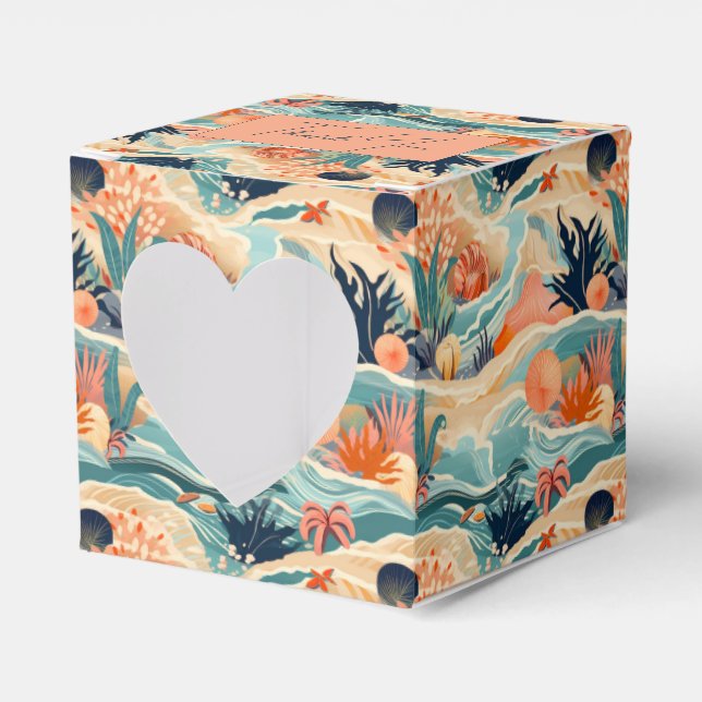 Beach Sea Life Favour Box (Front Side)