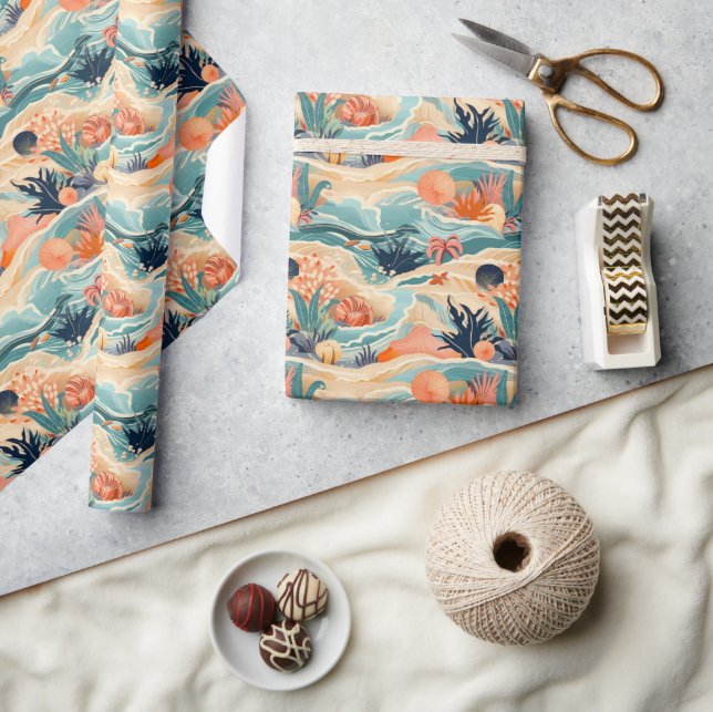 Beach Sea Life Wrapping Paper (Crafts)