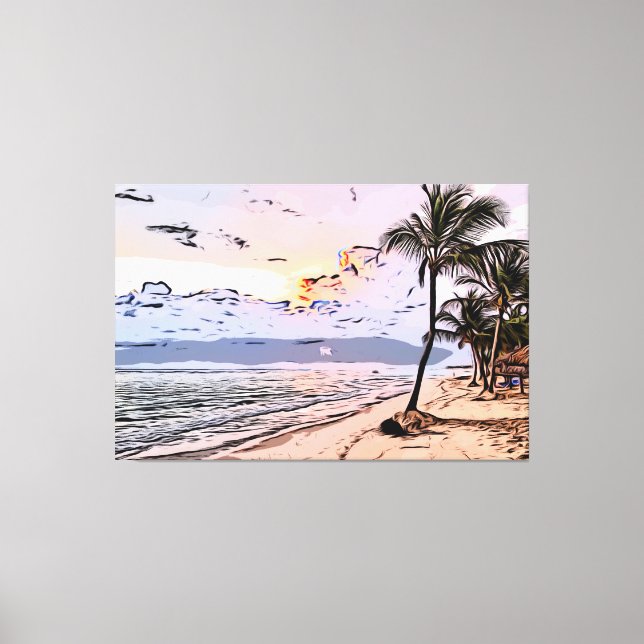 Beach, Sea, Ocean Canvas Print (Front)