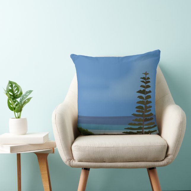 Beach Sea Pine Tree Landscape Cushion (Chair)