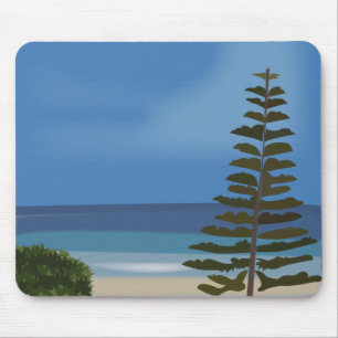 Beach Sea Pine Tree Nature Mouse Pad