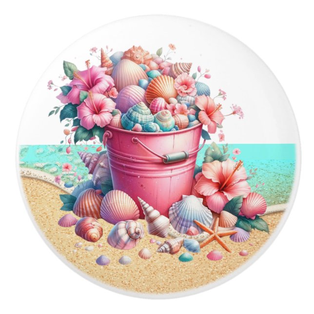 Beach Sea Shell Drawer Knobs - SRF (Front)