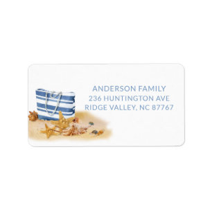 Beach Sea Shell New Address Label