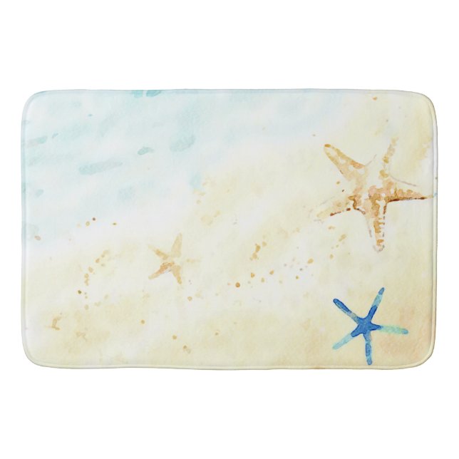 *~* Beach Sea Shore Star fish AR7 Nautical  Bath Mat (Front)