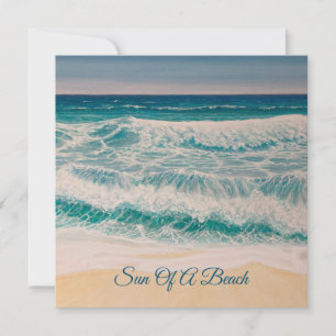 Beach Sea Surf Sun of a beach    Card