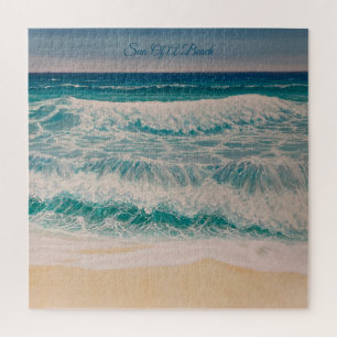 Beach Sea Surf Sun of a beach Jigsaw Puzzle