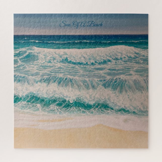 Beach Sea Surf Sun of a beach     Jigsaw Puzzle (Vertical)