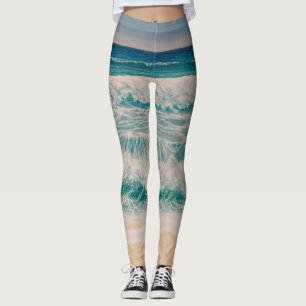 Beach Sea Surf Sun of a beach Leggings