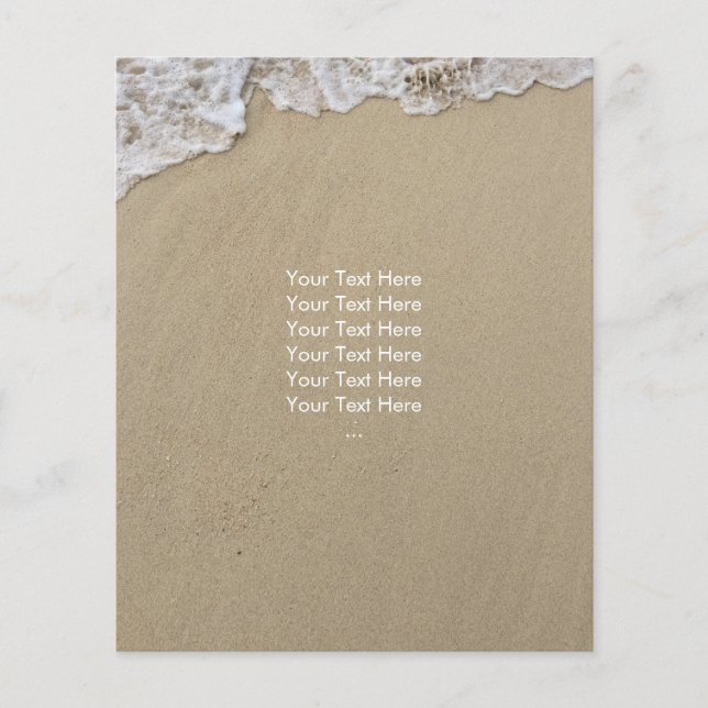 Beach & Sea Water Flyers (Front)