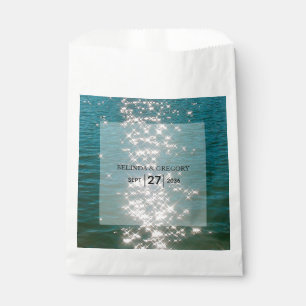 Beach Sea Water Sparkles Wedding   Favour Bags
