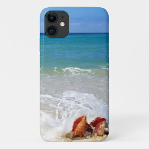 Beach Sea Waves Over Seashells Photography Case-Mate iPhone Case