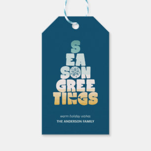 Beach Seas And Greetings Gift Tags