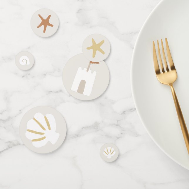 Beach Seaside Theme Seashell Table Confetti (Group)