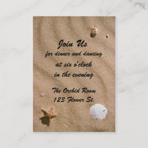Beach Serenity Reception Cards