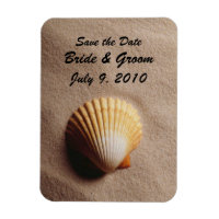 Beach Serenity Save the Date Premium Magnet