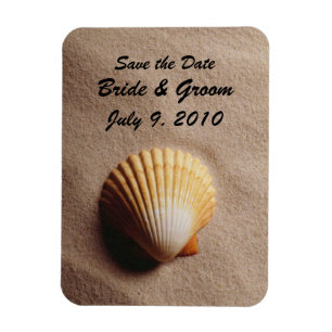 Beach Serenity Save the Date Premium Magnet
