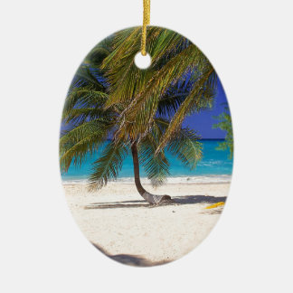 Beach Seven Mile Grand Cayman Ceramic Tree Decoration