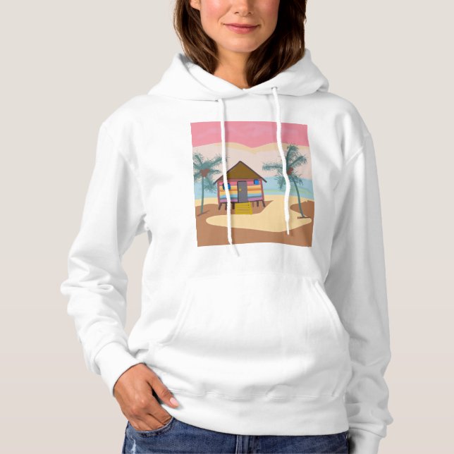 Beach shack hoodie (Front)