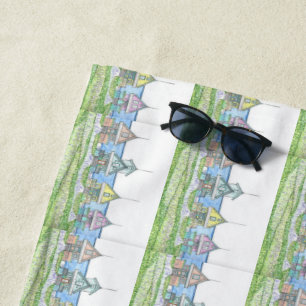 Beach Shack Life 1; Beach Towel