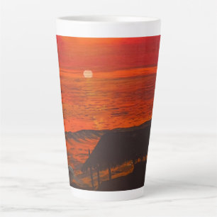 Beach Shack, Original by Gary Poling Latte Mug